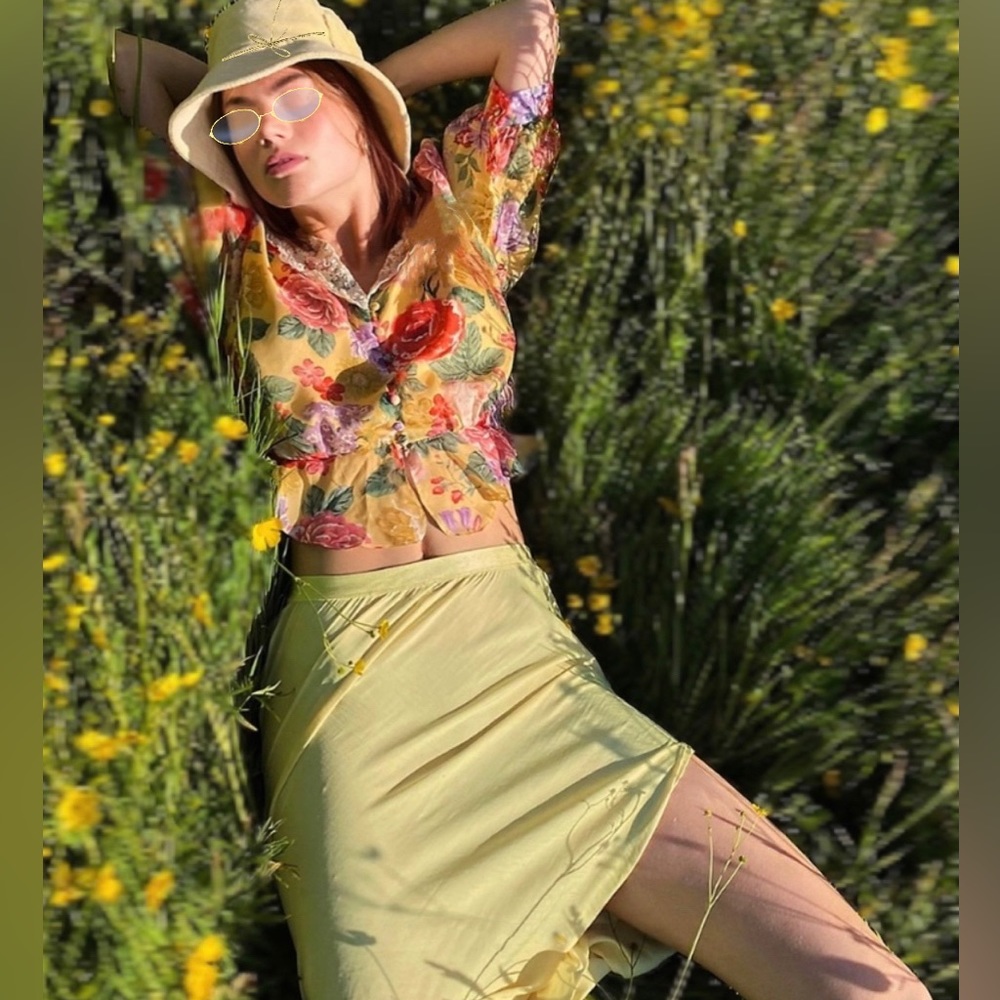 Silk Floral Blouse NWT - Picture 1 of 5